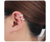 Shinny CZ Stone Gold Plated Silver Ear Cuff EC-511-GP